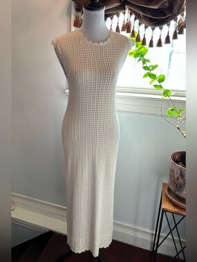J. Crew cream Knit Sleeveless Maxi Dress